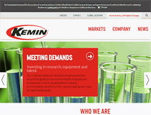 Tablet Screenshot of kemin.com